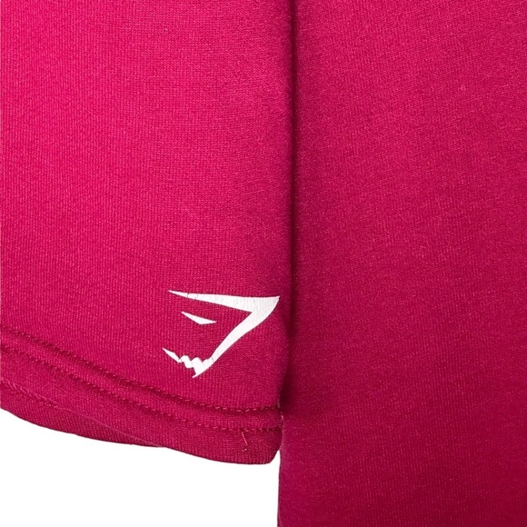 Gymshark Slouch Cropped Hoodie XS in Beet - Picture 4 of 10